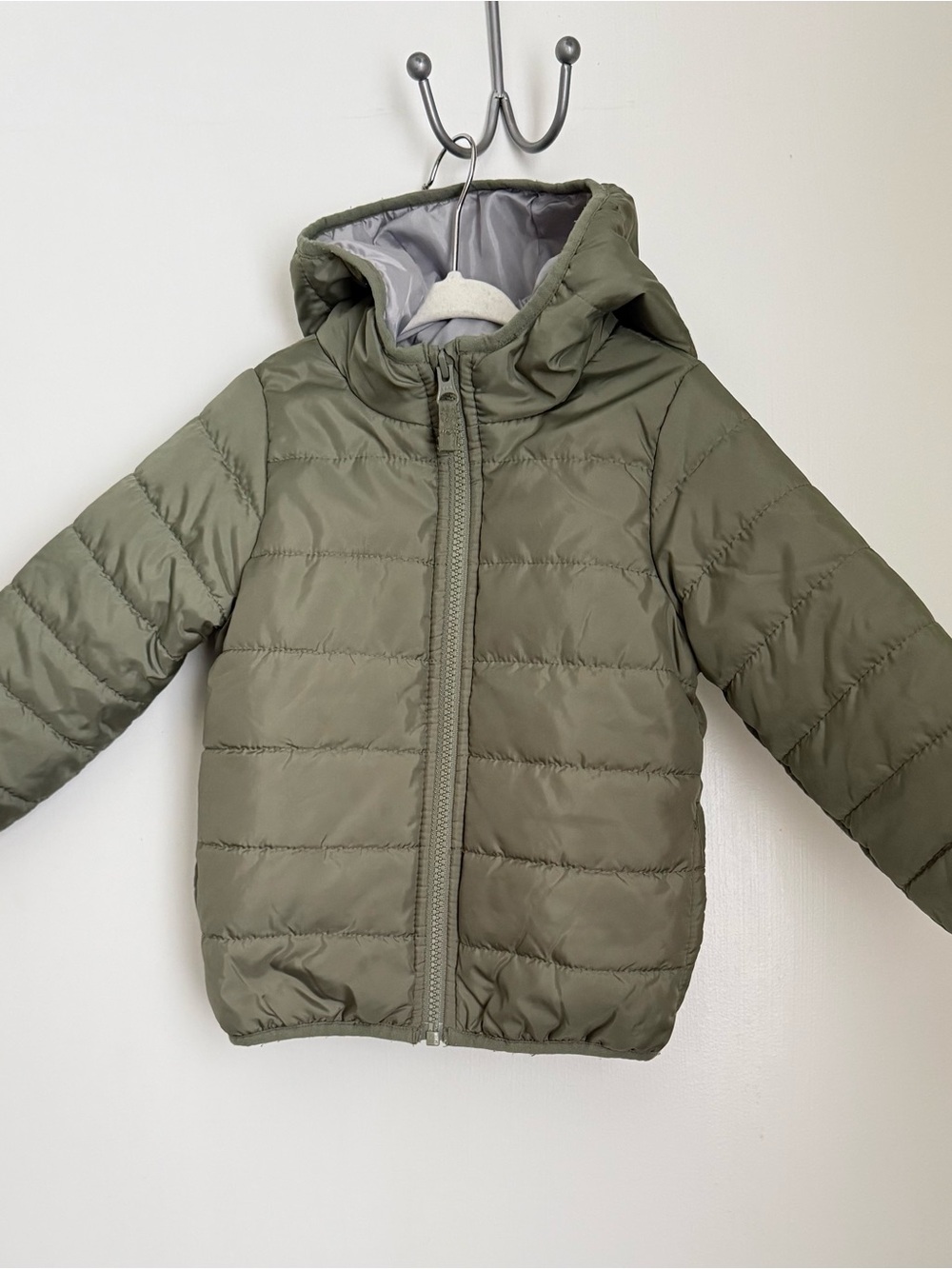 Carter's Olive Hooded Puffer Jacket